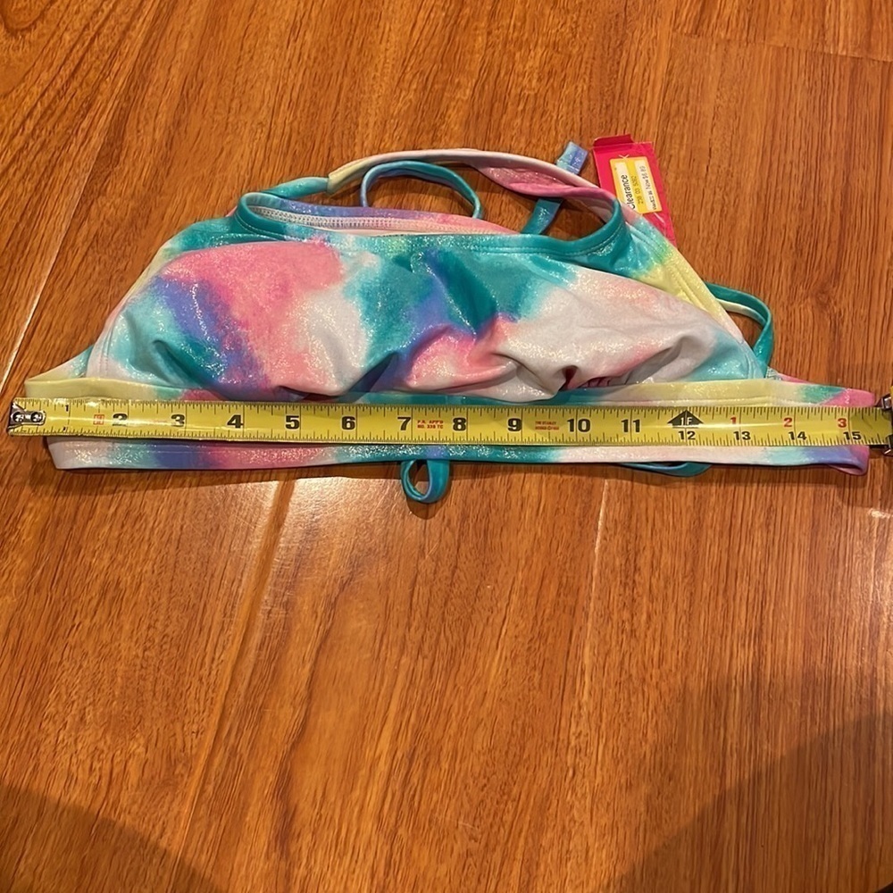 Tie Dye Bikini Top D/DD Adjustable Women’s Swim Top NWT - Picture 5 of 7